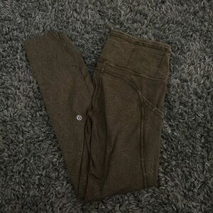 green lululemon leggings